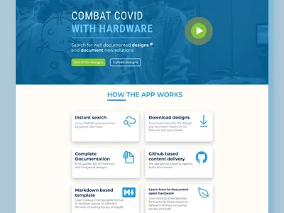 Combat Covid Landing page covid 19 covid19 design ui ux webapp design website