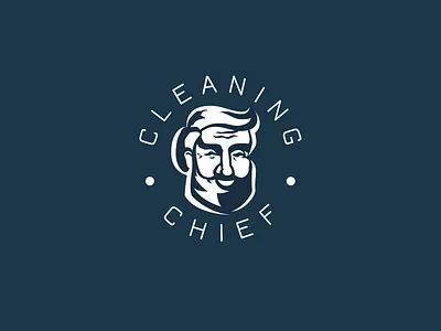 Cleaning Chef brand branding chef cleaning font identity illustration letter lettering logo logotype type