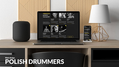 Web design. POLISH DRUMMERS design figma ui ux web webdesign website