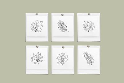 Inky Tropical Leaves Vector Illustrations creative market design drawing graphicdesign illustration leaves nature plants vector