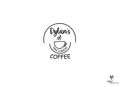 DYLANS COFFE LOGO branding design icon illustration illustrator logo vector