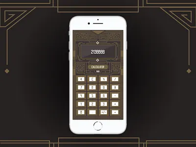 Vintage calculator calculator ui daily ui