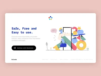 Dclouds Login Page blockstack login product page