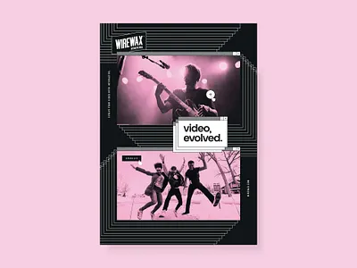 WIREWAX Poster Design brand branding branding design desgin interactive interactive video poster poster art print print design video evolved wirewax