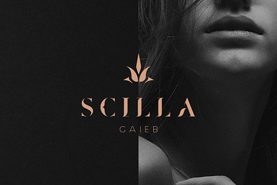 Scilla Gaieb - Branding beauty beauty brand beauty logo branding cosmetics cosmetics brand flower flower logo identity logo logotype make up brand