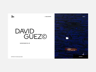 Portfolio site - David Guez art artgallery grid portfolio portfolio site typography ui ux web