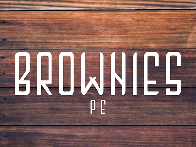 Brownies pie app branding font font design icon luxury design sans serif typeface typography vector