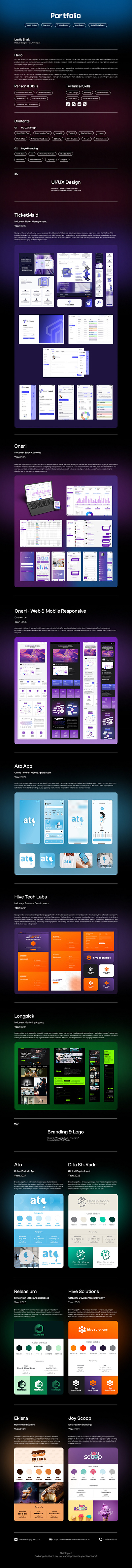 Portfolio branding graphic design logo portfolio ui ux