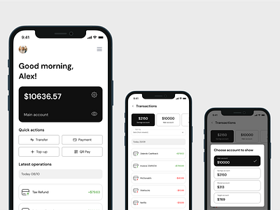 Modern Banking App – Seamless & Secure bankingapp fintechui minimaldesign mobilebanking neumorphism ui ux