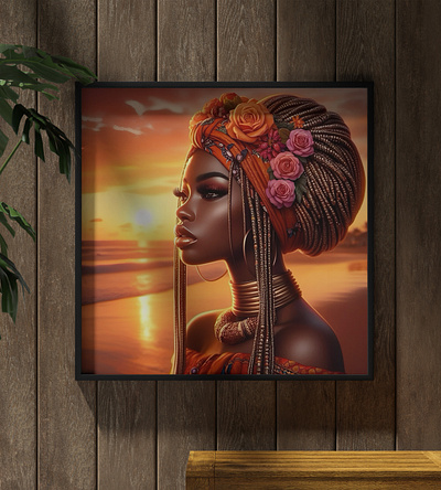 Luxurious Black Queens #3 - Acrylic Glass Painting digital art paintings