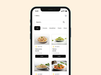 Restaurant App – A Tasty Digital Experience! appdesign foodapp foodlovers minimaldesign mobileui restaurantapp ui ux