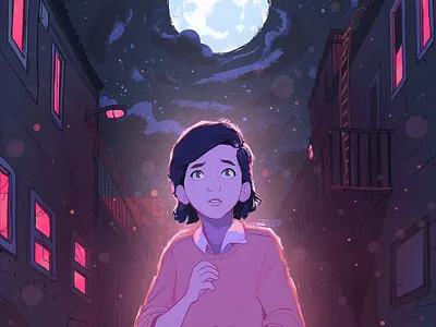 Report Card character child cityscape digital editorial folioart illustration narrative ricardo bessa