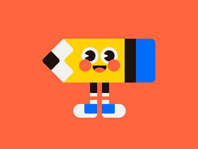 Mister Pencil character illustration mascot