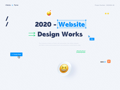 NO.0817 ↑↑ design emoji meizu ui website