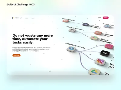 Landing Page blender3d daily 100 challenge dailyui dailyui 003 landing page landingpage xd