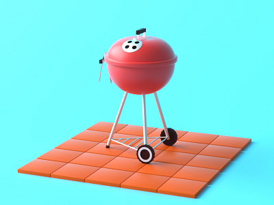 Grill Season 3d c4d illustration octane render