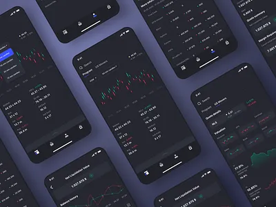Trading Platform Mobile App app apple bank bitcoin concept dailyui dark mode dark ui ios minimal mobile app mobile app design mobile ui traiding ui design uidesign userinterface