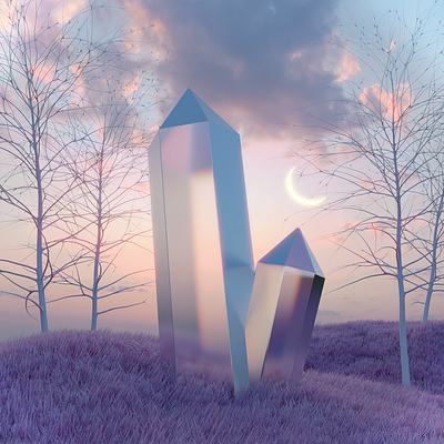Lucid Dream 3d 3d art blender3d dailyrender design landscape render surreal surrealism