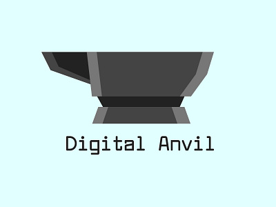 Digital Anvil 100dayproject adobe adobe illustrator anvil branding design digital icon illustration illustrator logo tech typography video game