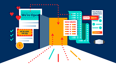 We Are Open HTML Graphics design illustration messaging open vector
