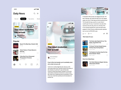 News app app design ios mobile mobile app design ui ux