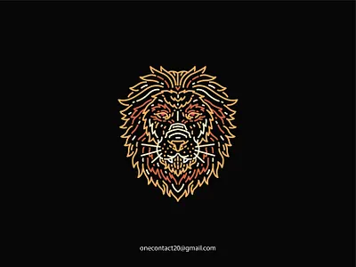 Lion Gangster animal art background black cat danger design emblem graphic head illustration lion nature sign strength symbol tshirt vector wild wildlife