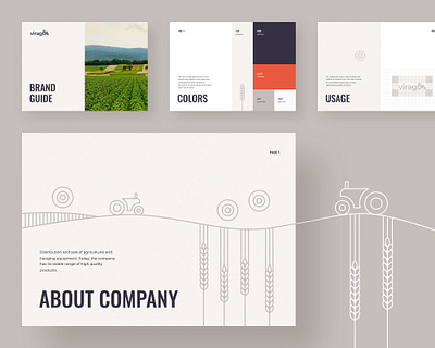 VIRAGO: Brand Guide brandbook branding design illustration