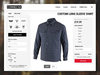 Connec Outdoors Shopify Site Design ecommerce shopify shopify plus ui web design