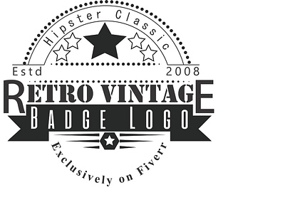 Retro / Vintage Logo animation app application art badge logo branding design flat icon illustration illustrator logo redesign retro ui ux vector vintage web website