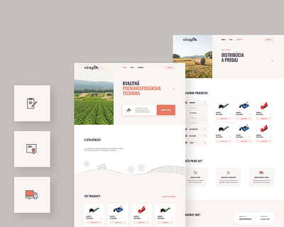 VIRAGO: Web Development agricultural design iconset webdesign