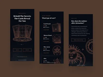 Tarot Layout Pack app design icon icons illustration tarot tarot card tarot deck tarot reading ui ux web