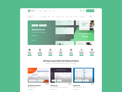 Made With Vue.js portal vue.js web design website