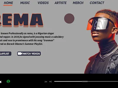 Landing page ui design