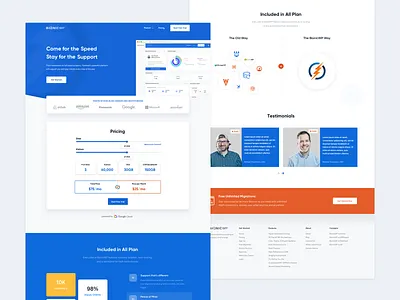 BionicWP - Website Design blue clean homepage layout ui ux website website concept website design wordpress wp