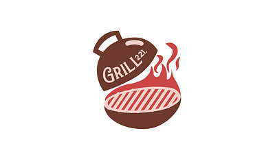 Logo Concept for Grill 221 branding design illustration logo typography vector