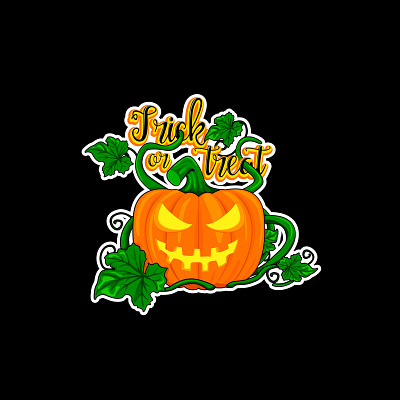 Trick or Treat halloween illustration treat trick