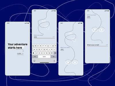 Mobile sign up dailyui design doodles flat having fun illustration mobile scrabbles sign up sign up ui ui
