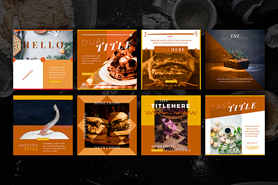 Food Social Media Pack 3 bar design digital facebook followeres food foodporn instagram instagram post instagram stories likes photo porfolio portrait restaurant social socialmedia square template
