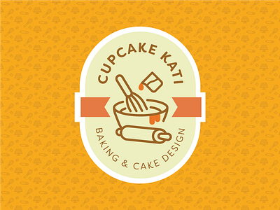 CupcakeKati Logo bakery brand identity branding cake logo logo design