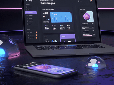 Dashboard Mockups 3d c4d dashboards mockup octane ui ux