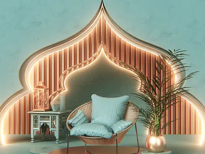 Oriental Theme #cinema4d #redshift 3d art cinema4d oriental