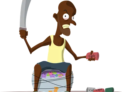 Don't touch design flat illustration insomnia money selfish