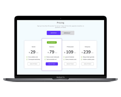 Premium Plans card design cards ui design desktop design plans premium design premium mockup segmented control toggle button typography ui ux web website