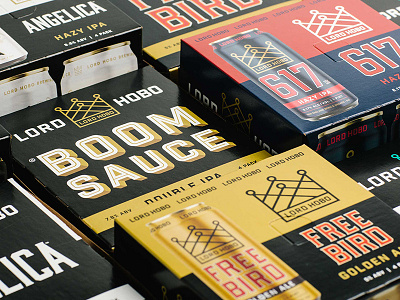 Lord Hobo Brewing Brand Unification 617 beer beer branding beer can beer can design beer label beer packaging boomsauce boston branding brewery can can design craft beer freebird ipa packaging typography unification