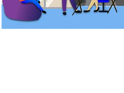 co working space design gradient graphic graphicdesign illustration