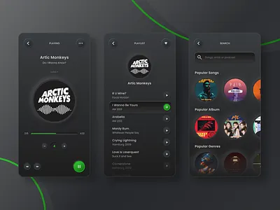 Music Player Mobile App - Neumorphism Style app daily ui dark ui design figma mobile mobile app mobile app design mobile ui music music app music player ui ux
