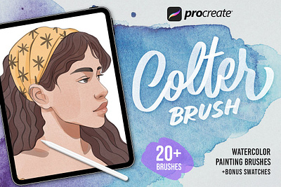 Procreate Colter Brush - Watercolor design drawing paint paint brush paint brushes painting painting brushes paintings procreate procreate brush procreate brush set procreate brushes sketch watercolor watercolor art watercolor brush watercolor brushes watercolor painting watercolors watercolour