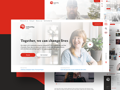 United Way Halifax Website Design donate give madewithxd non profit non profit non profit organization ui united way user experience user interface ux web web design wordpress