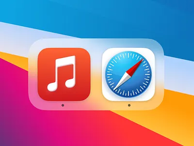 Big Sur Icons Music and Safari 3d app app icon apple appledesign bigsur colorful design icondesign icons macos macos icon safari ui uidesign vibrant