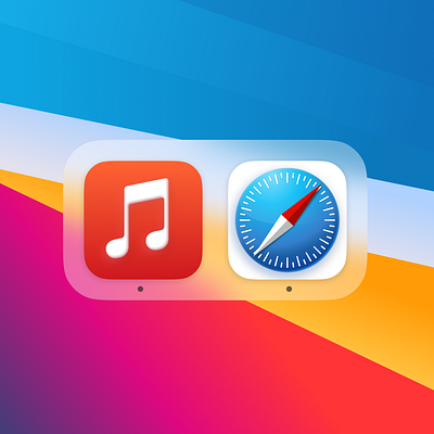 Big Sur Icons Music and Safari 3d app app icon apple appledesign bigsur colorful design icondesign icons macos macos icon safari ui uidesign vibrant